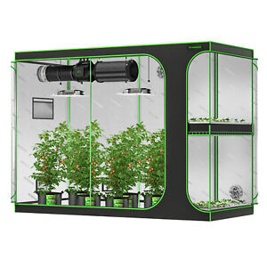 VIVOSUN 2-in-1 Grow Tent Multi-Chamber Floor Tray for Indoor Hydroponic Planting