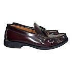 Clarks Loafer Men’s Size 12 Burgundy Leather Tassel Penny Loafers Shoes Dress