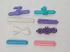Vtg 8 Goody & Other Snap Tight Plastic Hair Barrettes Pastel Rabbit Duck Bow
