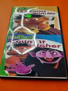 ⭐️⭐️⭐️⭐️⭐️ DVD Sesame Street 123 Count With Me And Count It Higher (Burnt Disc)