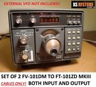 YAESU FV-101DM EXTERNAL VFO CONNECTING CABLES FOR FT-101ZD MKIII ONLY. SET OF 2!
