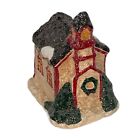 Bethany Lowe Designs Christmas Village House Hand Painted Glittery Finish 4.5