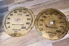 2 Vintage US GAUGE CO. Super gauge Brass Face Plates
