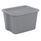 6 PLASTIC STORAGE CONTAINERS 18 Gallon Sterilite Stackable Tote Box Bin With Lid