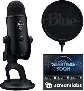 Logitech Blue Yeti Game Streaming USB Condenser Microphone Kit with Blue Voice