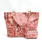 Chanel Tote Bag  Red Canvas 3549082
