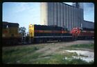 Railroad Slide - Iowa Interstate #484 Locomotive 1989 Freight Train Vintage