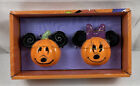 Disney Mickey Mouse And Minnie Mouse Halloween Pumpkin Salt & Pepper Shakers