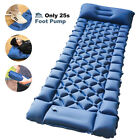 Inflatable Sleeping Mat Air Mattresses Camping Pad Outdoor Roll Up Mat Foot Jump