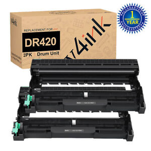 v4ink 2PK DR420 Drum Compatible For Brother DR-420 450 HL-2240 2270DW MFC-7860DW
