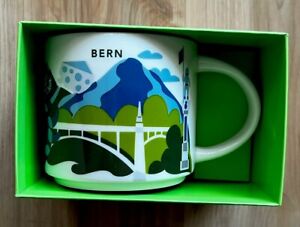 Starbucks BERN Switzerland 🇨🇭YOU ARE HERE  Collection Coffee Mug 16oz New HTF