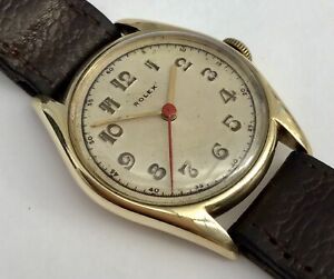 RARE VINTAGE 1926 ROLEX ref 2285 Solid Gold Gents Watch
