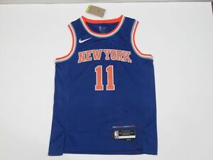 Jalen Brunson #11 New York Knicks Icon Edition Swingman Blue Jersey