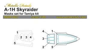 1/48 Metallic Details MDM4827 A-1H Skyraider. Masks (Tamiya)
