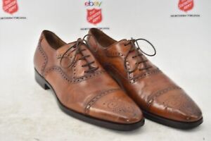 Magnanni Men's Tan/Brown Oxford Dress Shoes Size 13 (8259K)