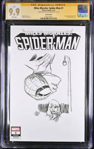 CGC SS 9.9 Spider-Man And MJ sketch By Alex Riegel