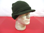 WWII Era US Army M1941 Winter Wool Knit Cap or Jeep Cap - OD Green - Repro