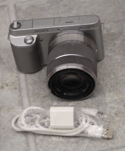 Sony Alpha NEX-F3 16.1MP Digital Camera Silver W/18-55mm Lens