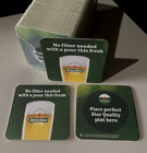 NEW Sealed Pack Of  100 Heineken Bar beer Coasters lot Coaster mat Lift