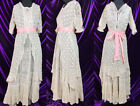 38 B 30 W EXCEPTIONAL 1910 Edwardian Lace Dress ala Polonaise Teens