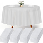 New ListingPrestee Black and Gold Table Cloths for Parties, 4Pk, 54