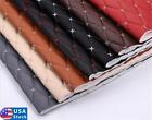 100*155cm Faux Leather Foam Fabric Diamond Quilted Auto Headliner Upholstery US