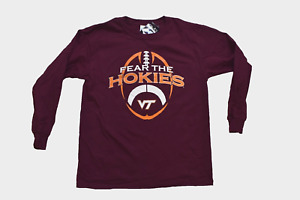 OVB Youth Boys Virginia Tech Football Fear The Hokies Long Sleeve Shirt NWT S-XL