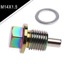 1Pc M14x1.5 Magnetic Car Engine Oil Drain Plug Screw Nut Bolt Sump Nut Set Parts (For: Hummer H1)