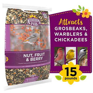 Nut, Fruit & Berry Wild Bird Food, Dry, 1 Count per Pack, 15 lbs.
