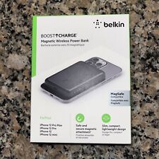 NEW BELKIN BOOST CHARGE MAGNETIC WIRELESS POWER BANK MAGSAFE FOR iPHONE FAST SHP