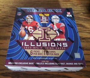 New Listing2023 Panini Illusions Football Mega Box NFL Trading 60 Cards Sealed Free Ship