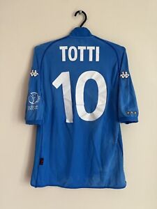 Italy TOTTI 2002 World Cup Home Football Shirt Soccer Jersey Kappa Maglia Size L