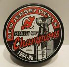 New Jersey Devils 1994 - 1995 Stanley Cup Champions Puck - NHL - BRAND NEW!