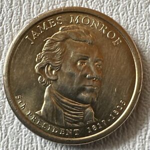 2008 D James Monroe Dollar Coin $1 Presidential