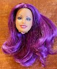 New ListingBARBIE DOLL HEAD ONLY Summer, Purple Hair Gorgeous face