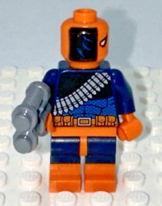 LEGO BATBOAT HARBOR PURSUIT DEATHSTROKE MINIFIGURE W/ WEAPON MINIFIG 76034 SH194
