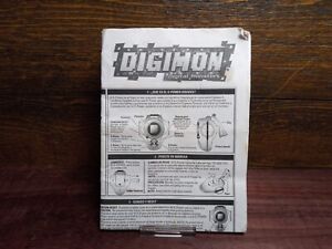 Digimon Tamers D Power Digivice Instruction Manual ONLY Bandai Digital Monsters
