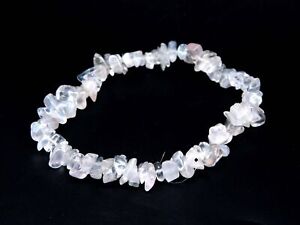 74.90 Cts Natural Rose Pink Quartz Classy Fashionable Stretchy Bracelet 10 Inch