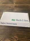 Math U See Manipulatives Algebra/Decimal Insert Kit