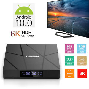 T95H Android 10.0 Smart TV BOX Quad Core Media 6K 3D Movie Allwinner H616 WIFI