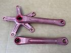 Shimano 600 170mm Early 80s Vintage Bmx Cranks Red GT02408