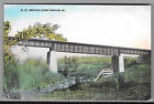 1900-1920 Railroad Bridge Coon Rapids IA Iowa Postcard Not Posted