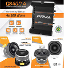 PRV Audio QS400.4 2 Ohm Compact 4 Channel amp & 4x PRV TW700TI Super Tweeters