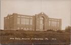 1914, New School Building, FORT FAIRFIELD, Maine Real Photo Postcard