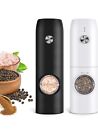 Electric Salt and Pepper Grinder Set of 2,Automatic Pepper Mill,Usb Recharg