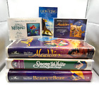 Lot of Disney VHS Black Diamond tapes (3) and Cassette Tapes (3) ~ Vintage!