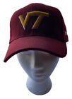 NWT Vintage Virginia Tech Hokies Hat Maroon Embroidered Gold Logo 20% Wool