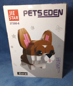 Jie Star Pets Eden Corgi Dog 37300-6 Building Blocks New