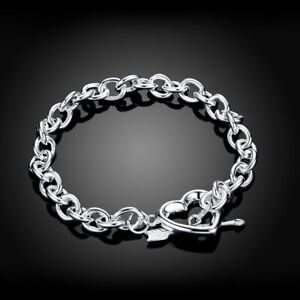 925 sterling silver arrow heart Bracelets for women Best friend Wedding