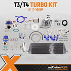 T3 Turbo T04E Universal Kit Stage III+Wastegate+Turbo Intercooler+piping 400HP
